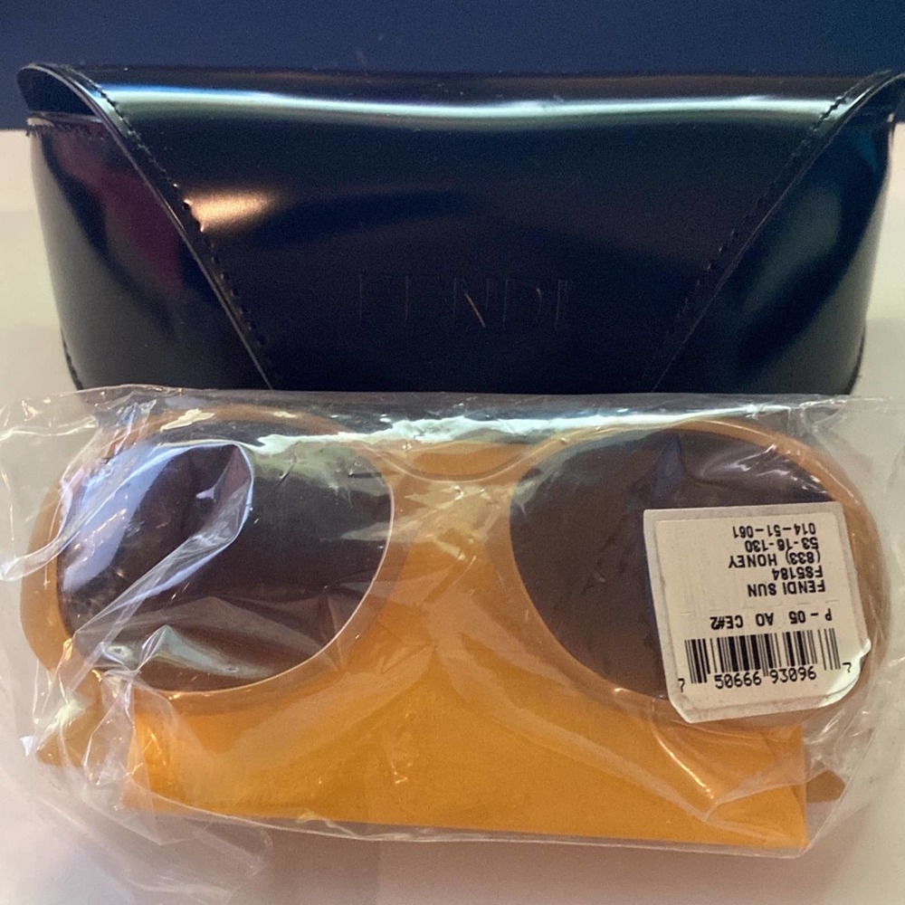 Fendi Italy Womens Sunglasses Frames FS5184 Tan/Yellow glasses 53-16-130 NEW